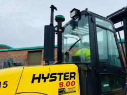 HYSTER H8.00XM 2 STAGE MASTED FORKLIFT*C/W SIDESHIFT*