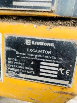 LIUGONG CLG922E EXCAVATOR*YEAR 2014*C/W BUCKET*VIDEO*