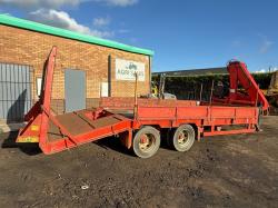 HERBST 19 TONNE LOW LOADER TRAILER*C/W ATLAS AK100.1 CRANE*VIDEO*