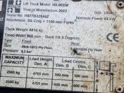 HYSTER H3.00XM FORKLIFT*C/W PALLET TINES*VIDEO*