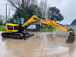 JCB 86C-2 EXCAVATOR *ZERO SWING, YEAR 2021, 2294 HOURS* C/W QUICK HITCH *VIDEO*