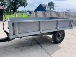 GREY FERGUSON DIESEL 2WD TRACTOR C/W LOADER, BUCKET, FOLKS & TRAILER *VIDEO*