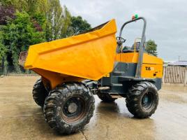 TEREX TA9 4WD DUMPER *YEAR 2014 , 3074 HOURS* C/W ROLE BAR *VIDEO*