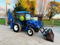 NEW HOLLAND 40 4WD TRACTOR *YEAR 2014, ONLY 737 HRS* C/W LOADER & BACK ACTOR *VIDEO*
