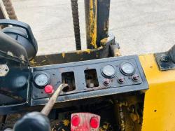 HYSTER DIESEL FORKLIFT C/W 2 STAGE MAST & PERKINS ENGINE *VIDEO*