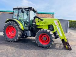 CLAAS AXOS 320 CX*C/W FL100 FRONT LOADER*ONLY 702 HOURS*YEAR 2010*VIDEO*
