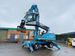 FUCHS MHL 320 HIGH RISE SCRAP HANDLER*C/W ROTATING SCRAP GRAB*VIDEO*