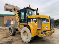 CATERPILLAR 924G LOADING SHOVEL*C/W BUCKET*VIDEO*