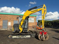 YANMAR SV60-A EXCAVATOR*YEAR 2019*C/W SCRAP GRAB*VIDEO*