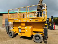 HAULOTTE H18SX 4WD SCISSOR LIFT*2514 HOURS*YEAR 2015*VIDEO*