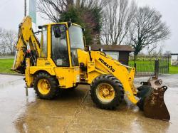 KOMATSU WB70A 4WD PIVOT STEER BACKHOE DIGGER C/W QUICK HITCH *VIDEO*