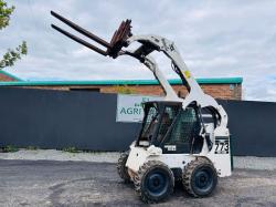 BOBCAT 773 HIGH LIFT TURBO SKIDSTEER*C/W PALLET TINES*VIDEO*