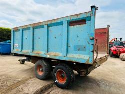 KEN WOOTTON DOUBLE AXLE TIPPING TRAILER*VIDEO*