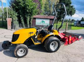JCB 323HST 4WD TRACTOR *256 HOURS* C/W FRONT WEIGHTS & ROTOVATOR *VIDEO*