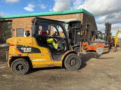 CATERPILLAR DP45NT FORKLIFT*C/W FORK POSITIONER*YEAR 2014*VIDEO*