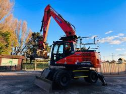 DOOSAN DX170W 4WD WHEELED EXCAVATOR *YEAR 2016* C/W HYDRAULIC TILITING QH *VIDEO*