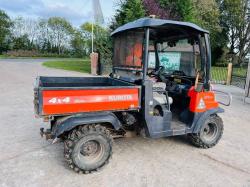 KUBOTA RTV900 4WD UTV *ROAD REGISTERED, YEAR 2011* C/W POWER STEERING *VIDEO*