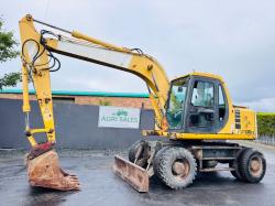 KOMATSU PW130ES 4WD WHEELED EXCAVATOR *C/W BUCKET *VIDEO*
