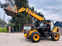 JCB 535-140HI-VIZ 4WD TELEHANDLER *14 METER REACH,  YEAR 2015* C/W BUCKET *VIDEO*