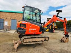 KUBOTA KX030-4 EXCAVATOR*C/W TILT BUCKET*2296 HOURS*YEAR 2019*VIDEO*