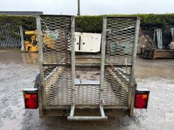 DOUBLE AXLE TRAILER*C/W DROP DOWN RAMP*VIDEO*