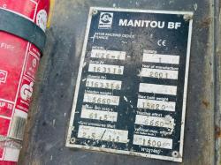 MANITOU M26-4 3 STAGE MASTED FORKLIFT*C/W PALLET TINES*VIDEO*