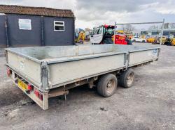 IFOR WILLIAMS 12FT TWIN AXLE PLANT TRAILER *C/W LOADING RAMP*VIDEO*
