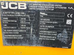 JCB 7FT 7 TONNE STRAIGHT TIP DUMPER*READING 1128 HOURS*YEAR 2018*VIDEO*
