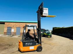 STILL R20-15 ELECTRIC FORKLIFT*C/W TINE EXTENSIONS*VIDEO*