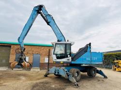 TEREX FUCHS MHL 331 HRC SCRAP HANDLER*C/W SCRAP GRAB*VIDEO*