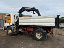 IVECO 18E 3 WAY TIPPER*C/W ATLAS CRANE*VIDEO*