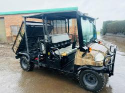 KUBOTA RTV 1140 CPX* C/W HYDRAULIC TIP*YEAR 2014*VIDEO*