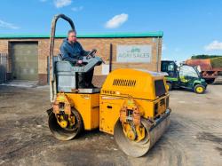 TEREX BENFORD TV1200D DOUBLE DRUM ROLLER*C/W VIBRATE*VIDEO*