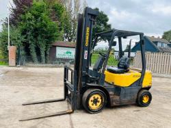 DAEWOO D25S-3 DIESEL FORK LIFT C/W SIDE SHIFT *VIDEO*