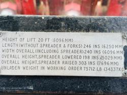 LANSING TR25 2 STAGE MASTED FORKLIFT*C/W PALLET TINES*VIDEO*