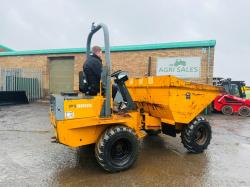 BENFORD PT3000 STRAIGHT TIP DUMPER*C/W KUBOTA ENGINE*VIDEO*