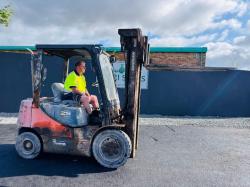 DOOSAN D25S-5 3 STAGE MAST FORKLIFT*YEAR 2012*VIDEO*