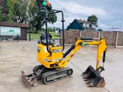 JCB MICRO DIGGER *YEAR 2019, ONLY 338 HOURS* C/W EXPANDING TRACKS *VIDEO*