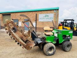 4WD ARTICULATED TRENCHER*C/W KUBOTA ENGINE*VIDEO*