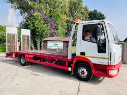 IVECO ML75E17 4X2 BEAVER TAIL LORRY C/W HYDRAULIC RAMPS *VIDEO* 