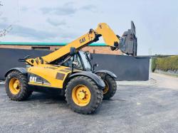 CAT TH220B TELEHANDLER *AG SPEC* C/W PALLET TINES*VIDEO*