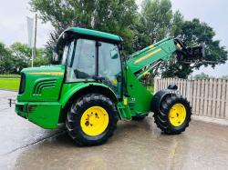 JOHN DEER 3800 4WD TELEHANDLER C/W PIN & CONE HEAD STOCK & TINES *VIDEO*