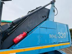 FUCHS MHL 320 HIGH RISE SCRAP HANDLER*C/W ROTATING SCRAP GRAB*VIDEO*