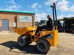 THWAITES 1 TONNE HIGH TIP DUMPER*YEAR 2019*ONLY 1504 HOURS*VIDEO*