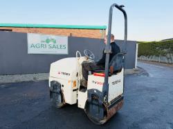 TEREX TV800 DRUM ROLLER*C/W KUBOTA ENGINE*159 HOURS*VIDEO*