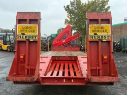 HERBST 19 TONNE TWIN AXLE TRAILER*C/W BONFIGLIOLI P10200 CRANE*VIDEO*