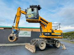 JCB JS160W EXCAVATOR*HIGHRISE CAB*C/W SELECTOR GRAB*YEAR 2012*VIDEO*