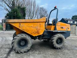 TEREX TA6 4WD DUMPER * YEAR 2015 * C/W ROLE BAR *VIDEO*