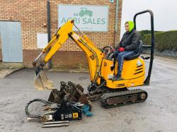 JCB MICRO TRACKED EXCAVATOR *1664 HOURS* C/W 5 BUCKETS*VIDEO*