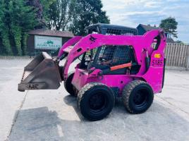 BOBCAT S185 4WD SKIDSTEER *YEAR 2009 HIGH LIFT* C/W BUCKET *VIDEO*